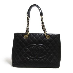 Chanel GST Tote Caviar Skin Black